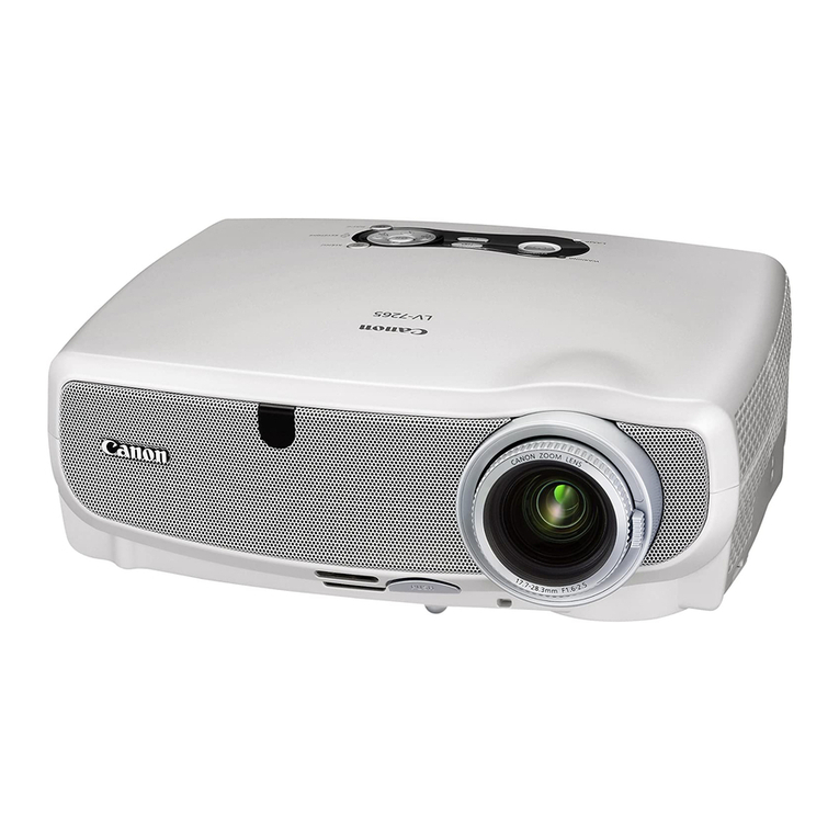 Canon 7365 - LV XGA LCD Projector User manual