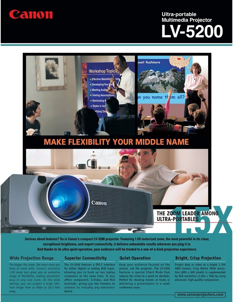 Canon LV-5200 Brochure & specs