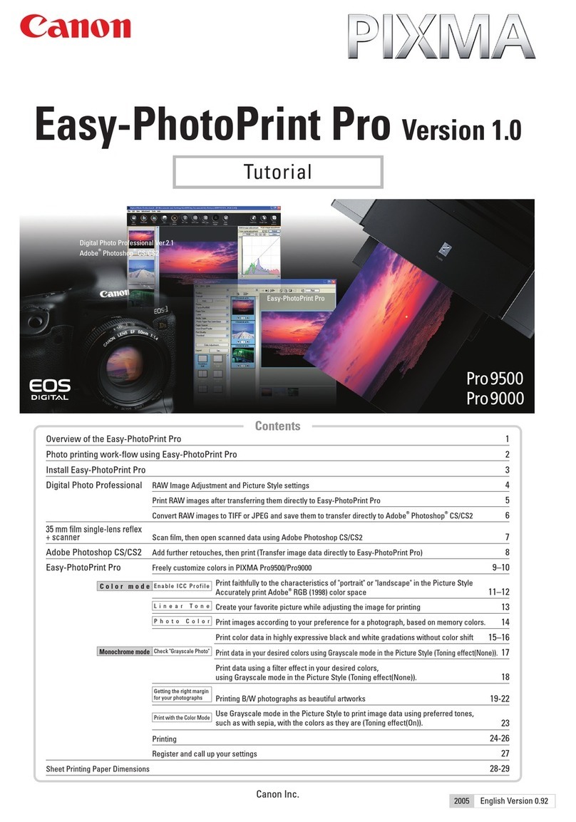Canon Pixma Pro9500 Series User manual Canon Pixma Pro9500 Series User manual