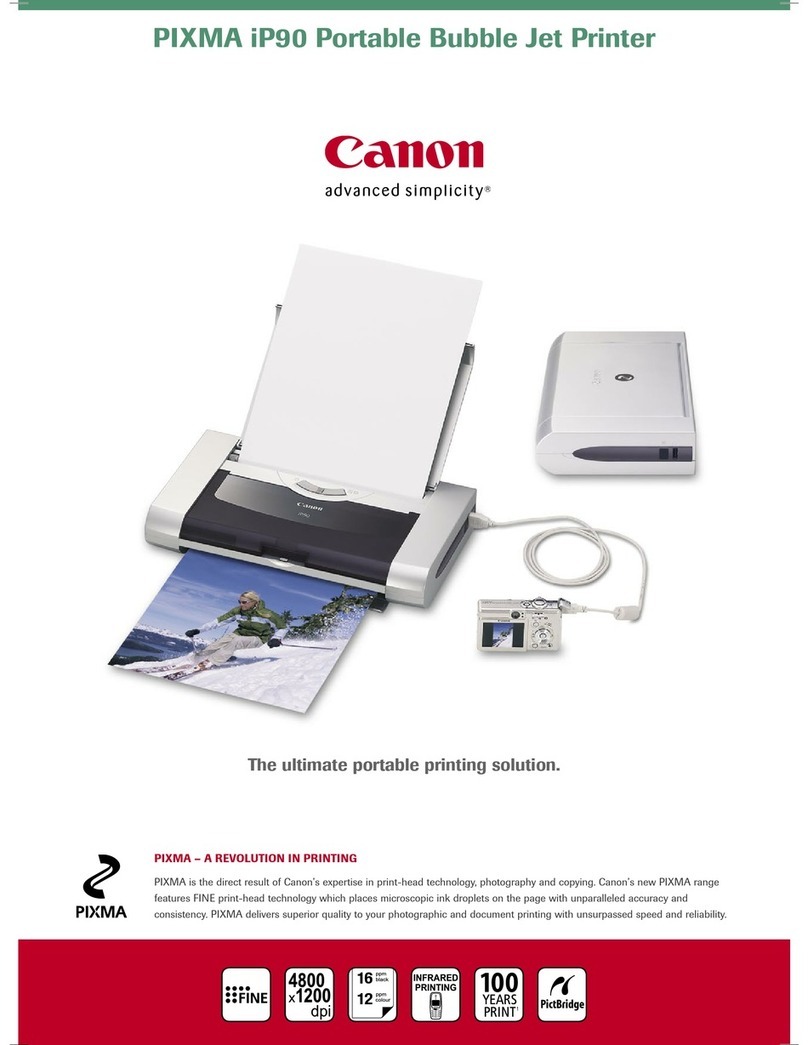Canon iP90 - PIXMA Color Inkjet Printer User manual
