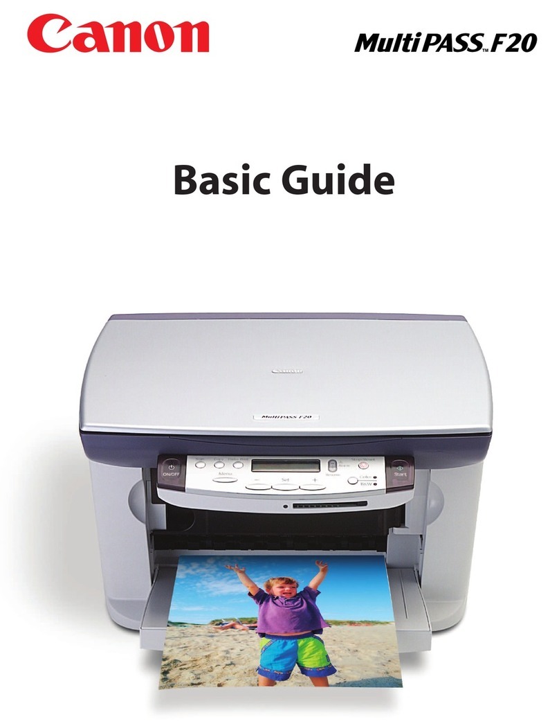 Canon MultiPASS F20 Basic guide