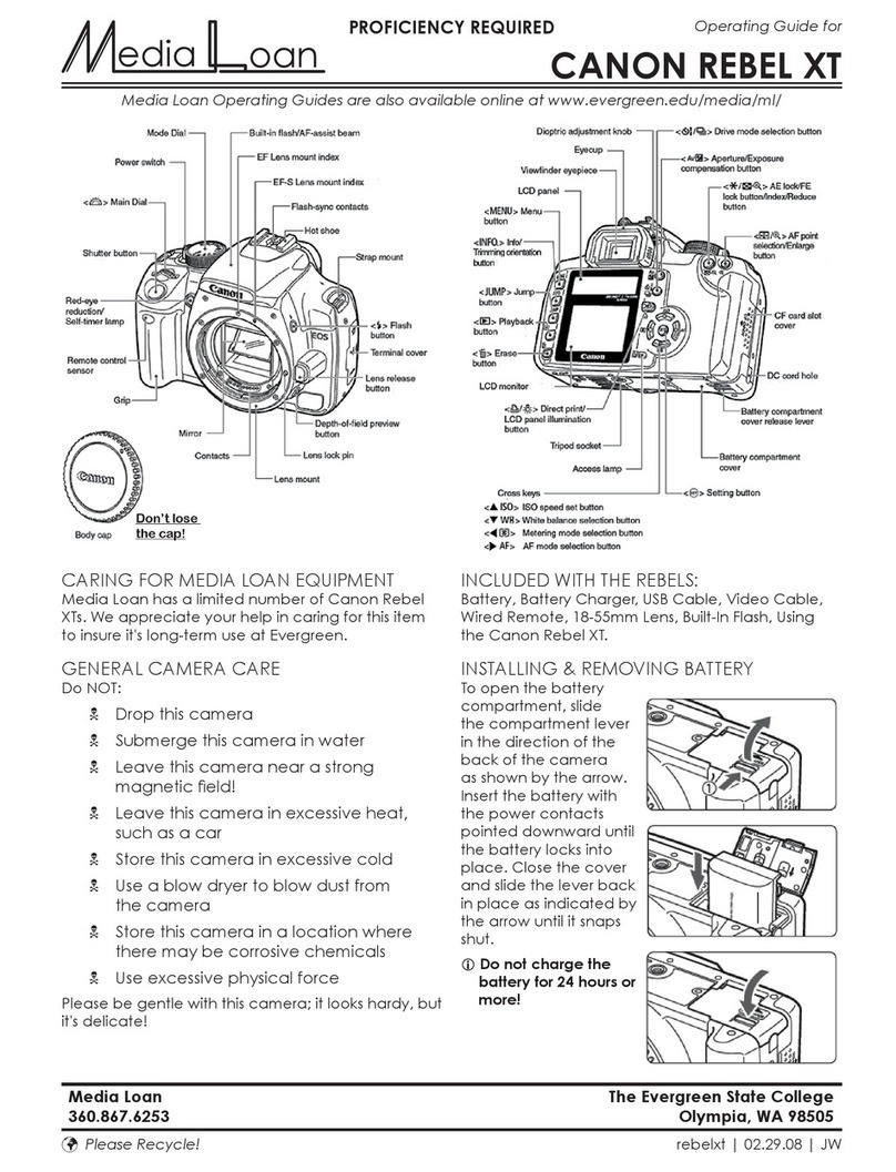 Canon REBEL XT User manual