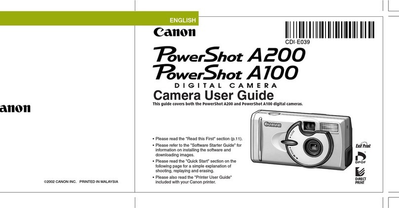 Canon PowerShot A100 User manual
