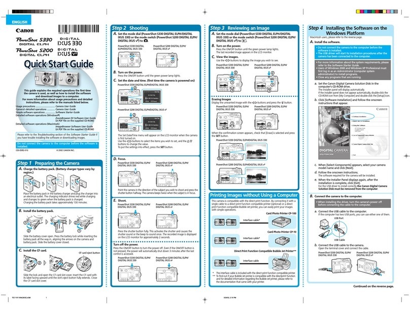 Canon 330 User manual