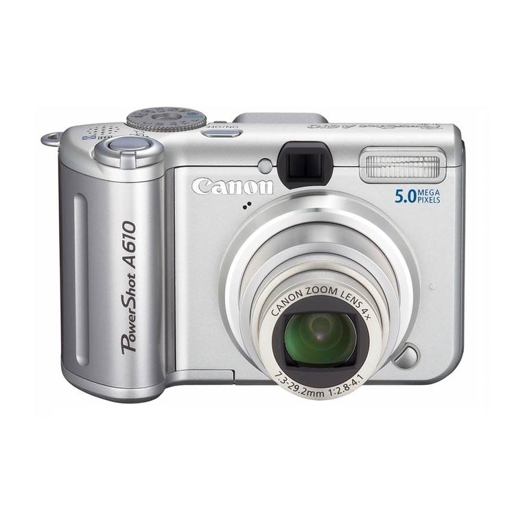 Canon POWERSHOT A610 User manual