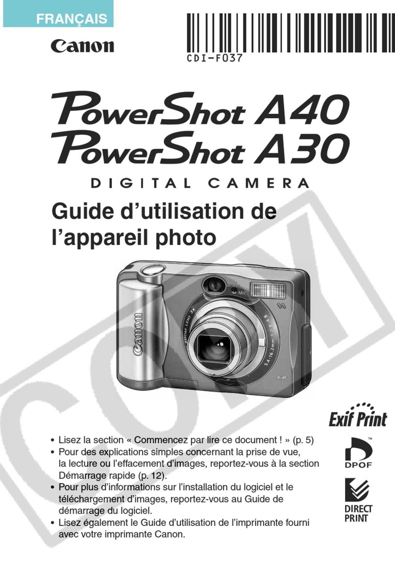Canon PowerShot A30 User manual