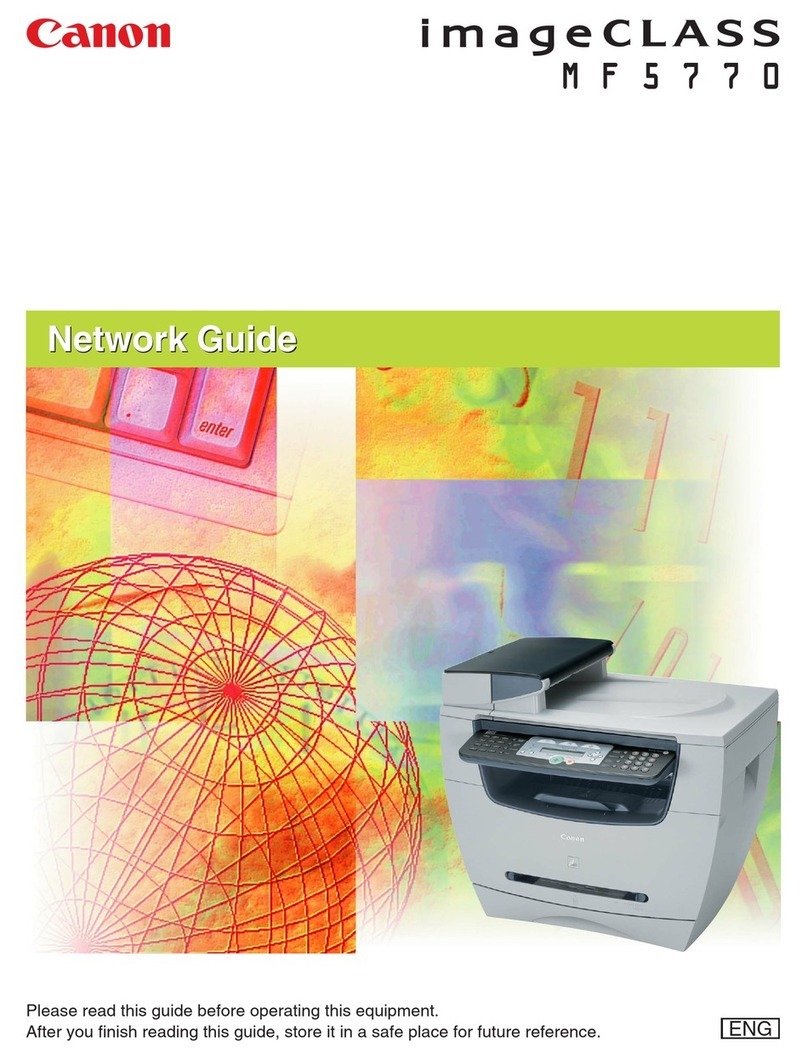 Canon imageCLASS MF5770 User manual Canon imageCLASS MF5770 User manual