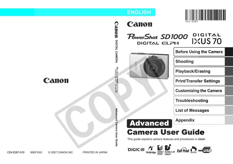 Canon Leather Soft Case 70 Assembly instructions