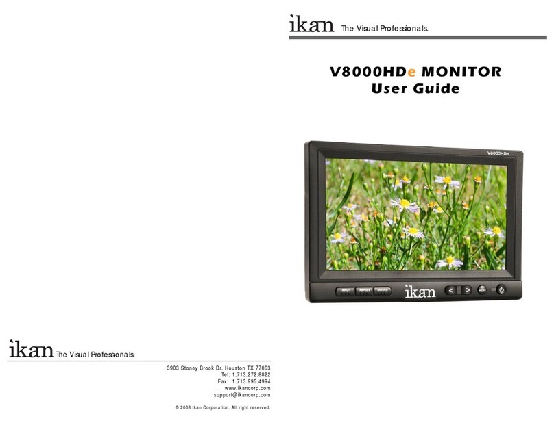 Ikan Monitor V8000HDe User manual