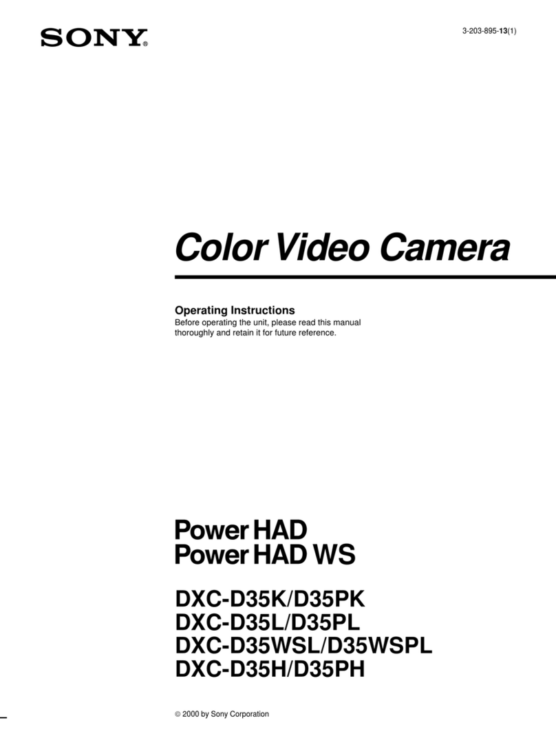 Sony DXC-D35H/D35PH User manual