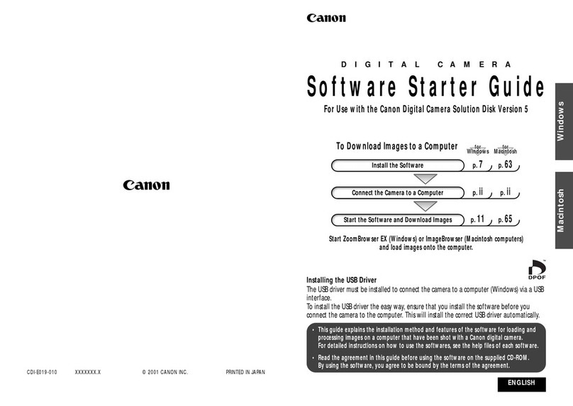 Canon D I G I T A L C A M E R A CDI-E019-010 Mounting instructions