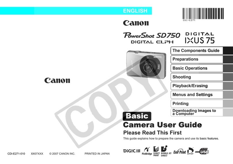 Canon PowerShot SD750 Digital ELPH User manual