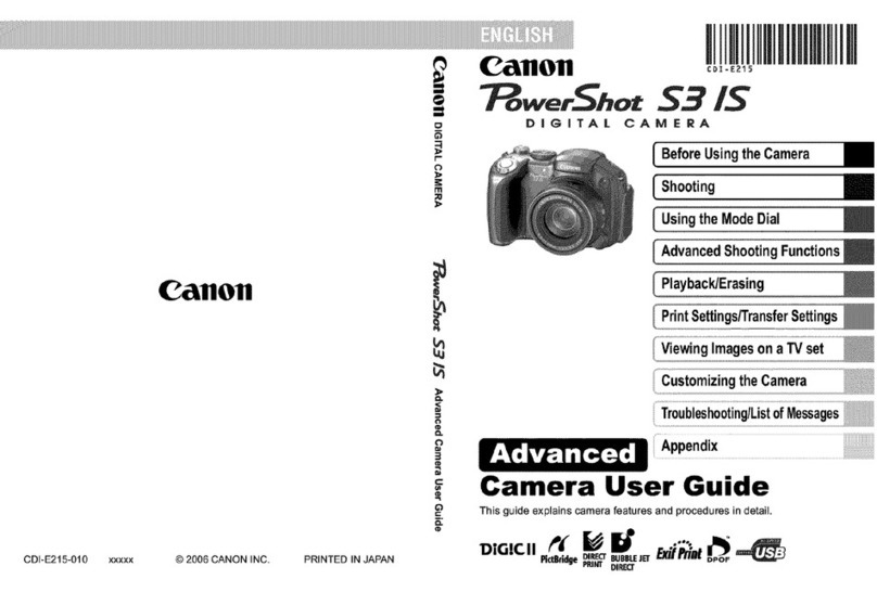 Canon PowerShot S31S User manual