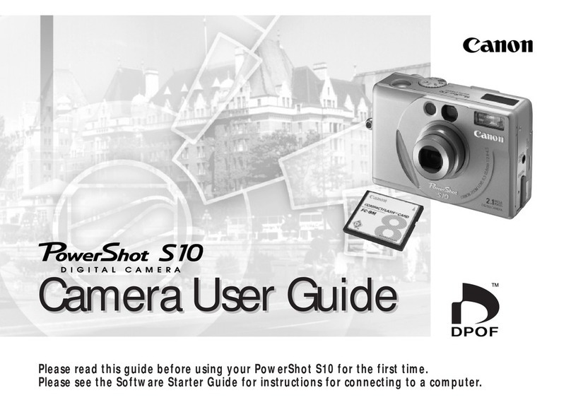 Canon POWERSHOT S10 User manual