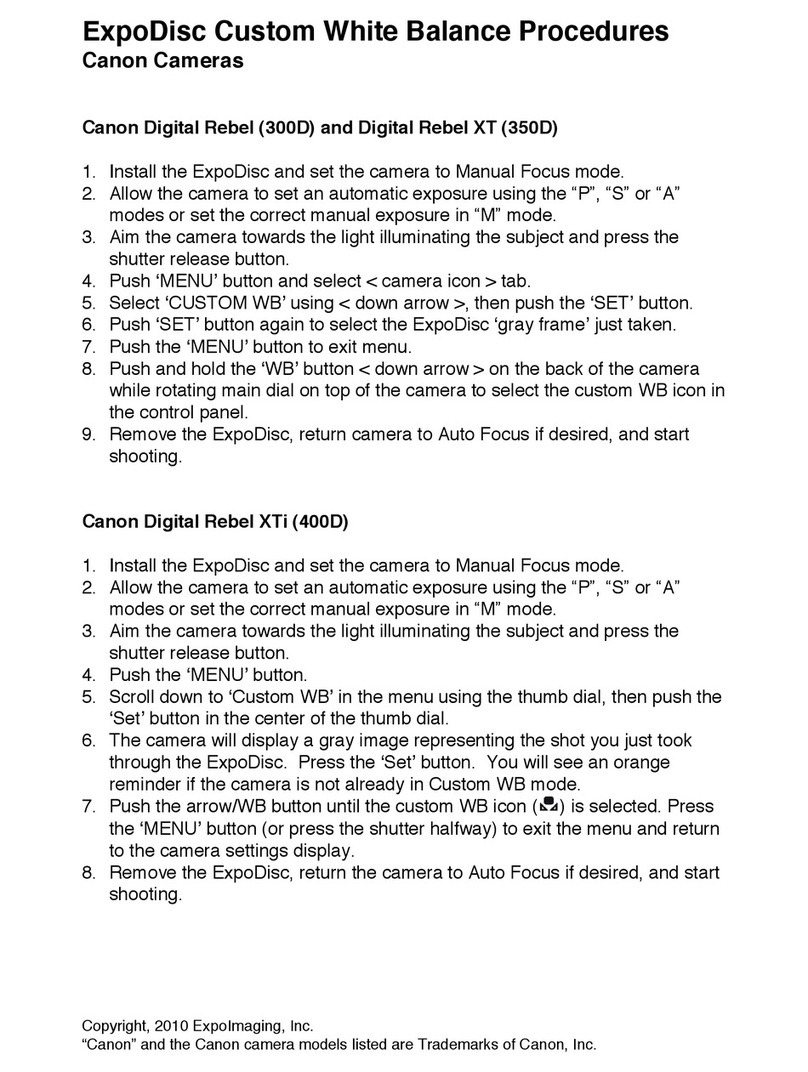 Canon Digital REBEL 300D Instruction and safety manual