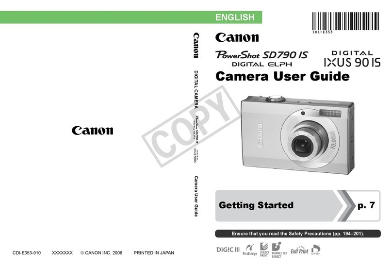 Canon PowerShot SD790 IS Digital ELPH User manual