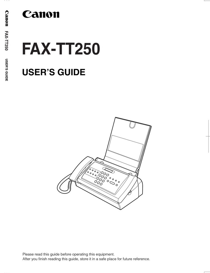 Canon FAX-TT250 user guide