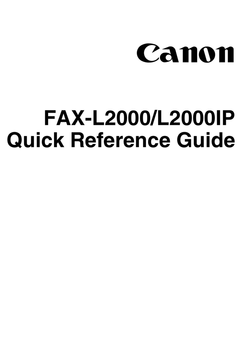 Canon FAX-L2000IP Quick reference guide