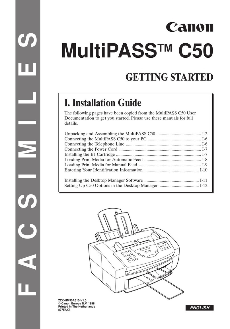 Canon MultiPASSTM C50 installation guide