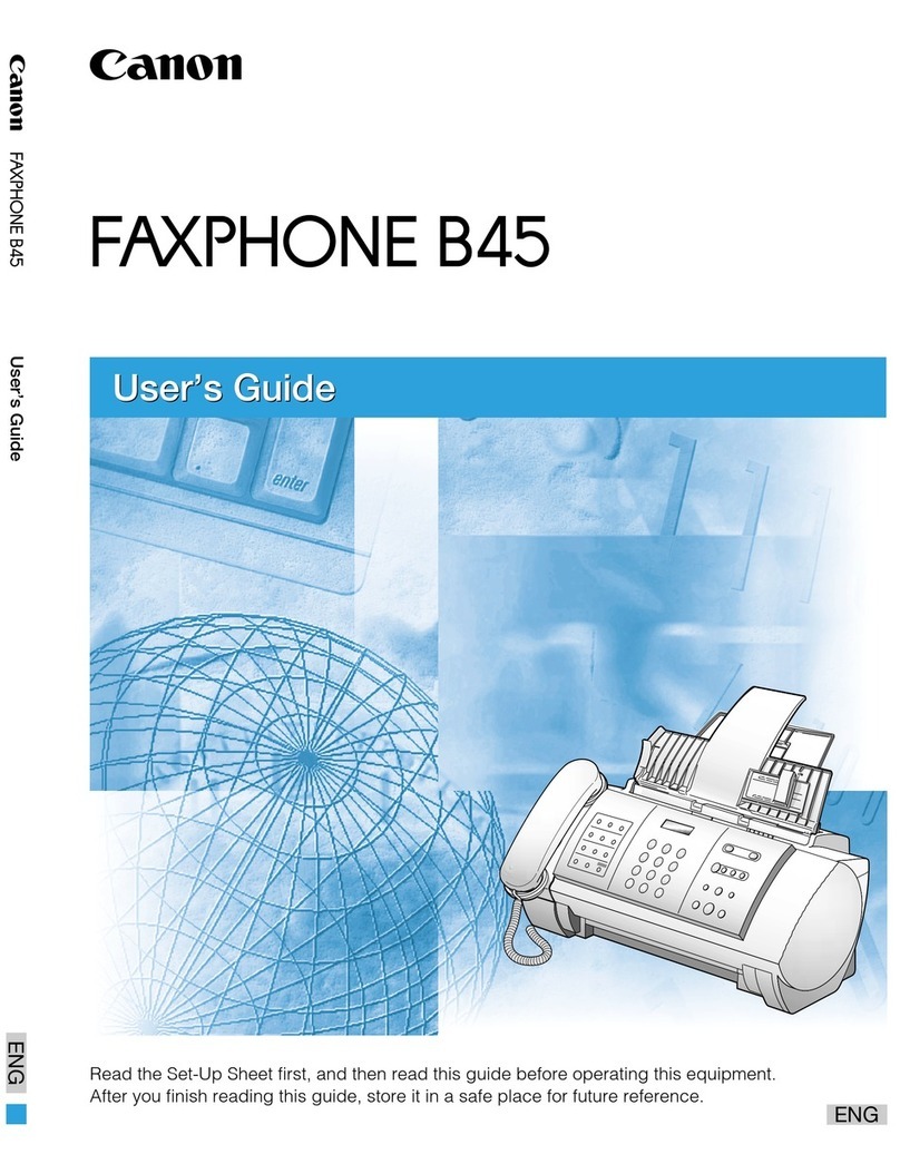 Canon B45 - Faxphone B45 Bubble Jet Fax Machine user guide Canon B45 - Faxphone B45 Bubble Jet Fax Machine user guide