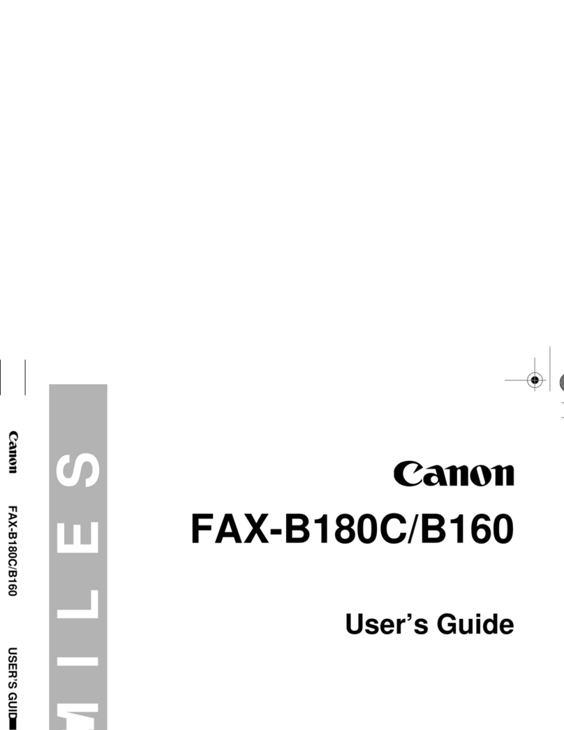 Canon FAXPHONE B160 user guide