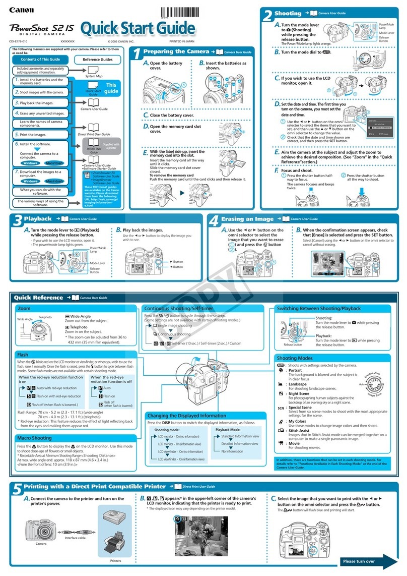 Canon Powershot S2 IS User manual