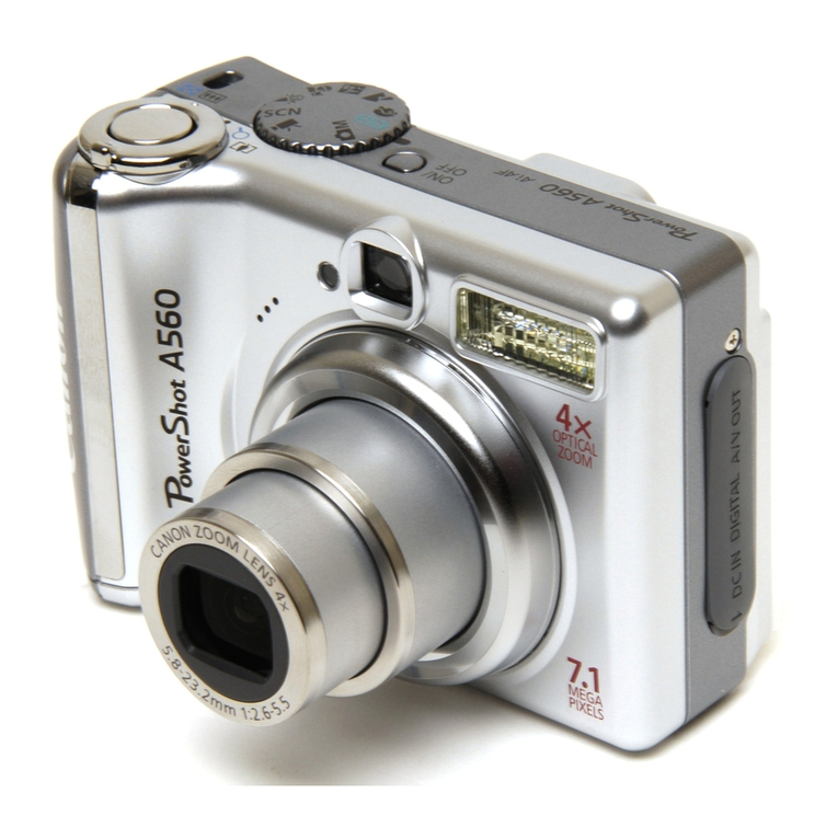 Canon PowerShot A560 Operating and maintenance manual