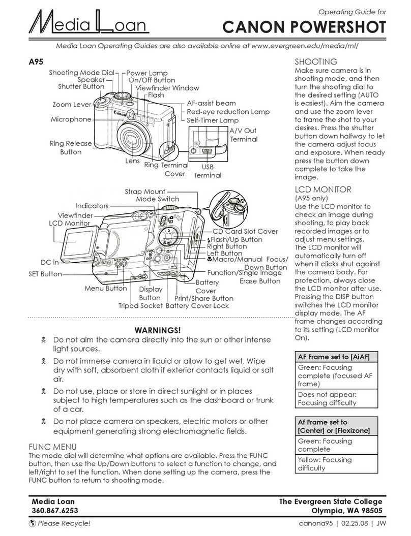 Canon PowerShot A530 operating guide