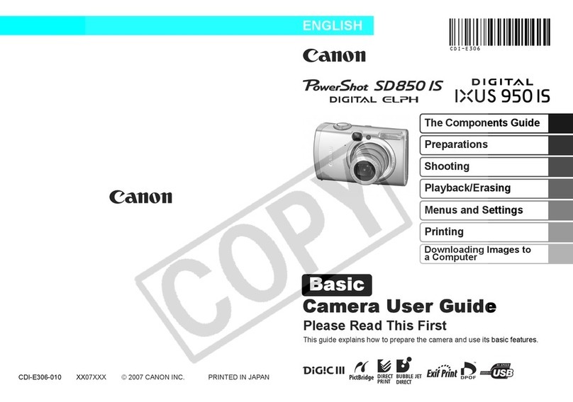 Canon PowerShot SD580 IS User manual