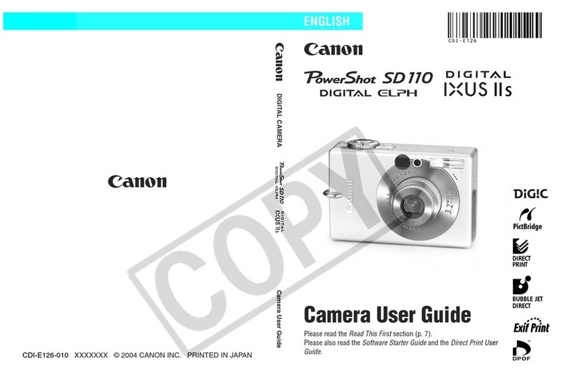 Canon PowerShot SD110 (PC1085) User manual