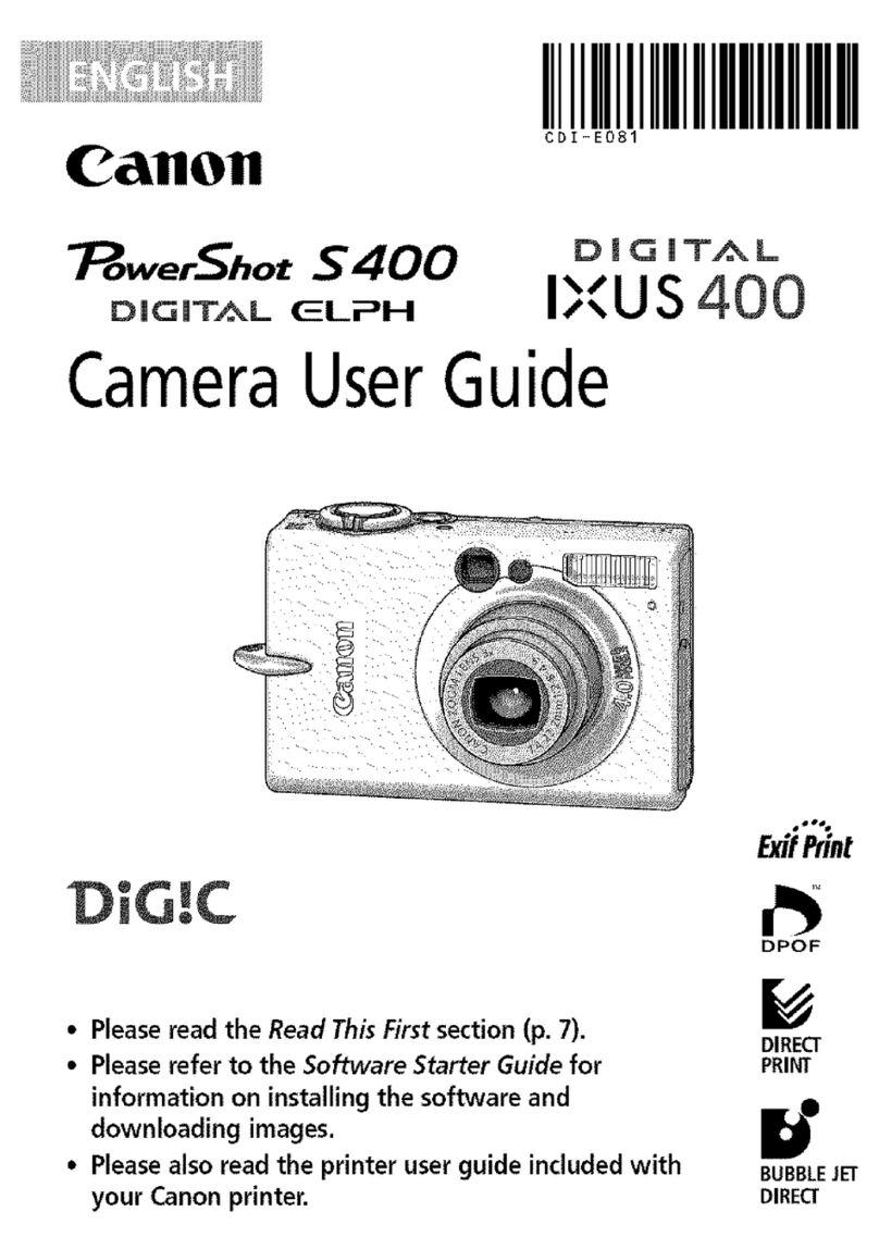 Canon PowerShot S400 Digital Elph User manual