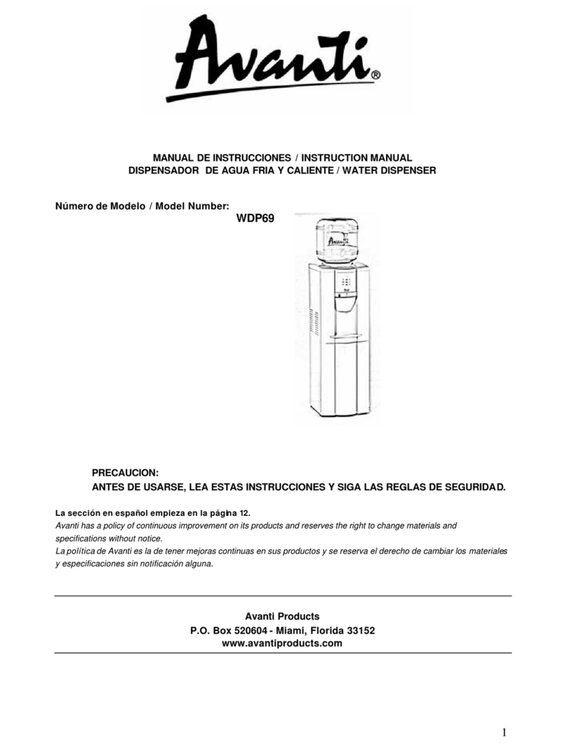 Avanti WDP69 User manual