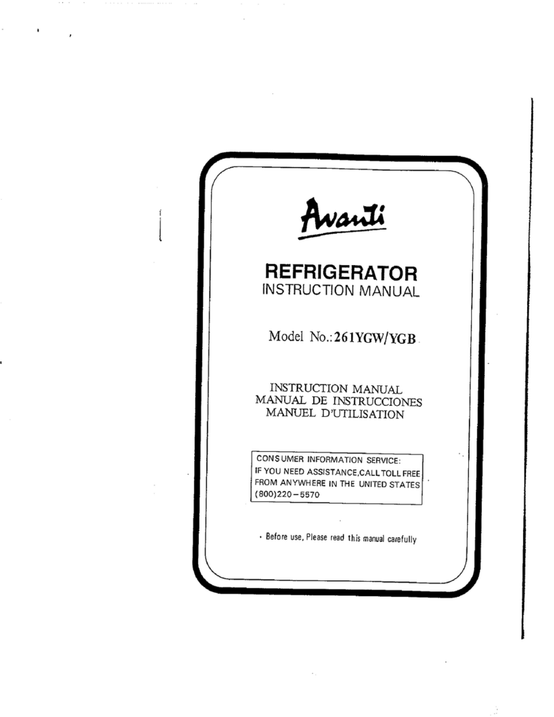 Avanti 261YGW/YGB User manual