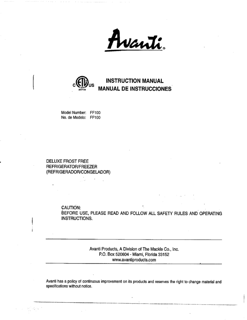 Avanti FF100 User manual