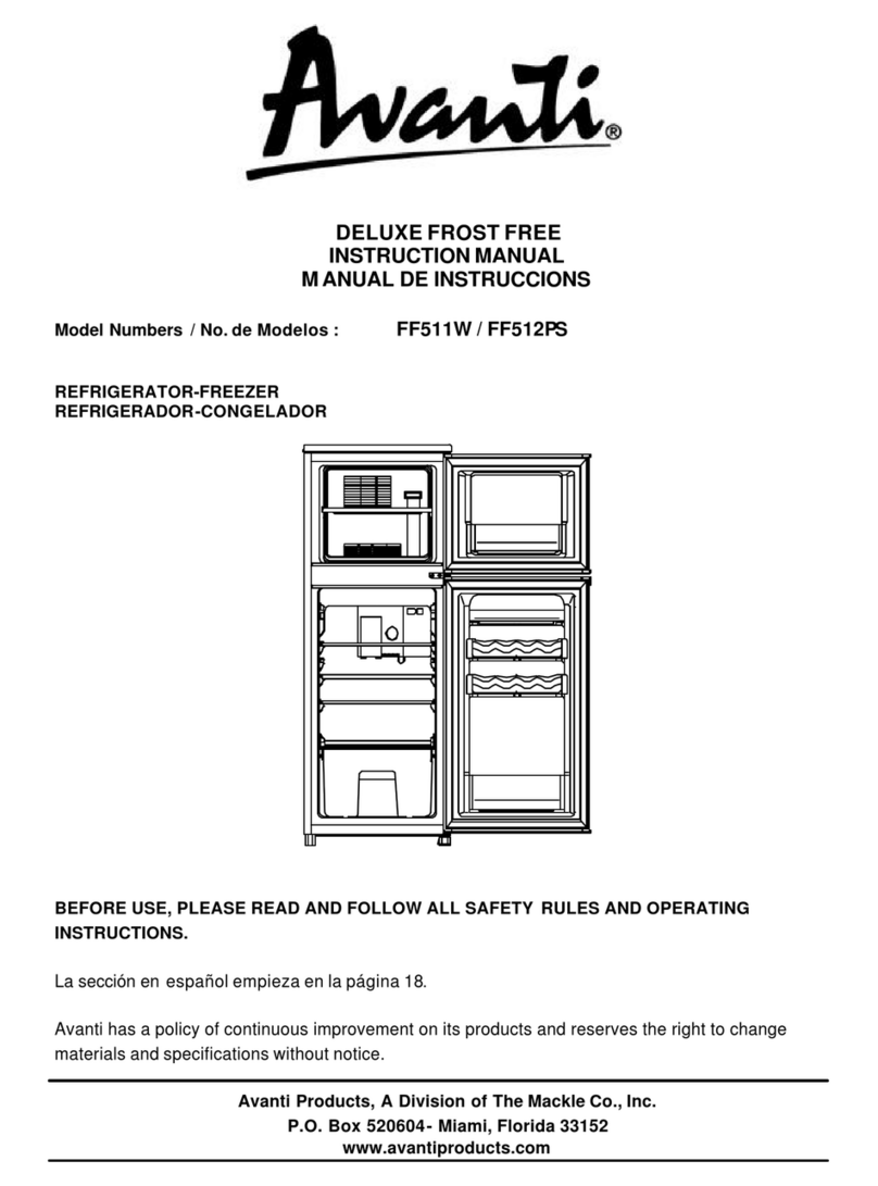 Avanti FF511W User manual