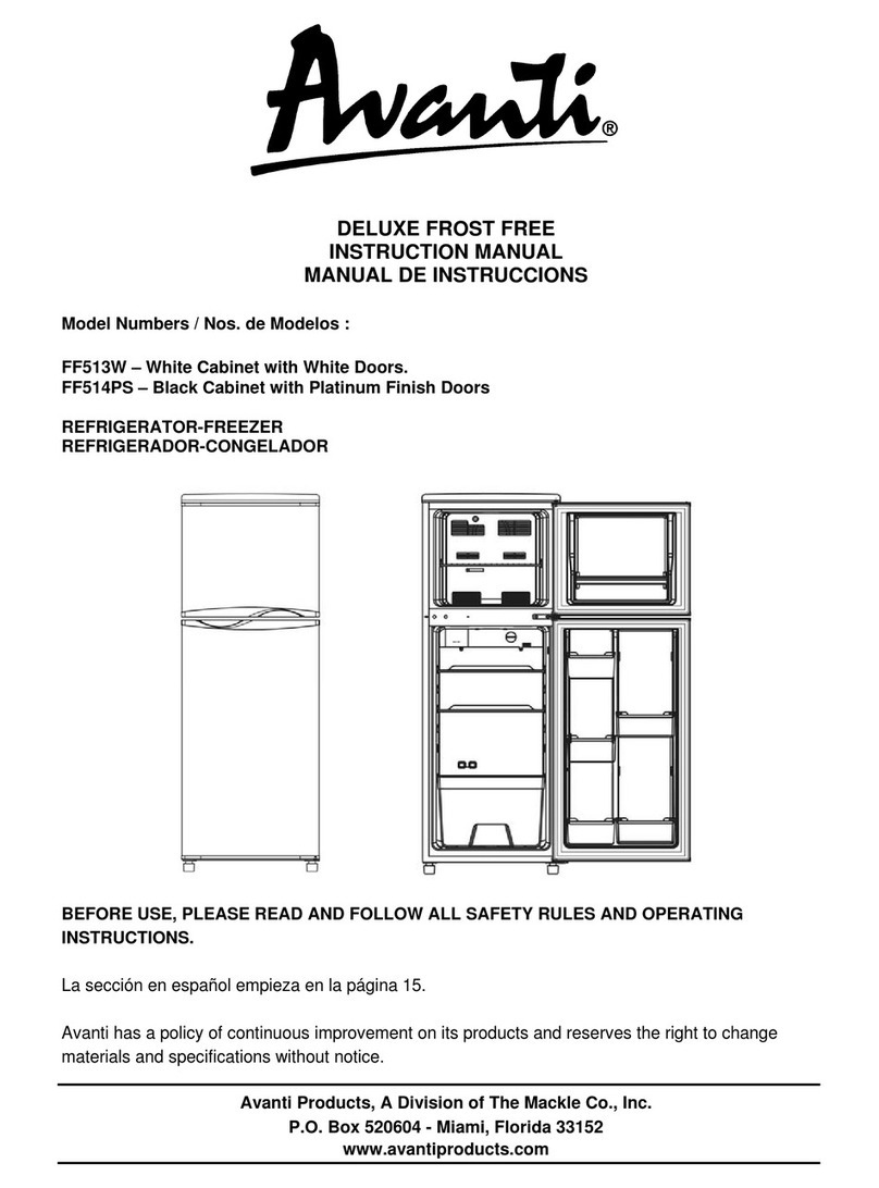Avanti FF513W User manual