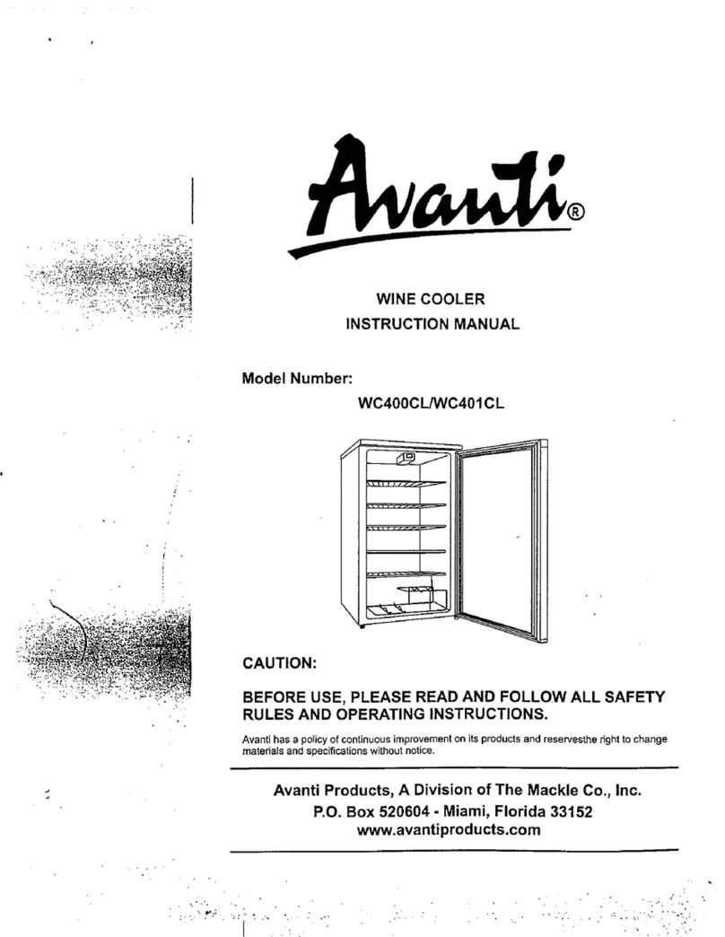 Avanti WC400CL User manual