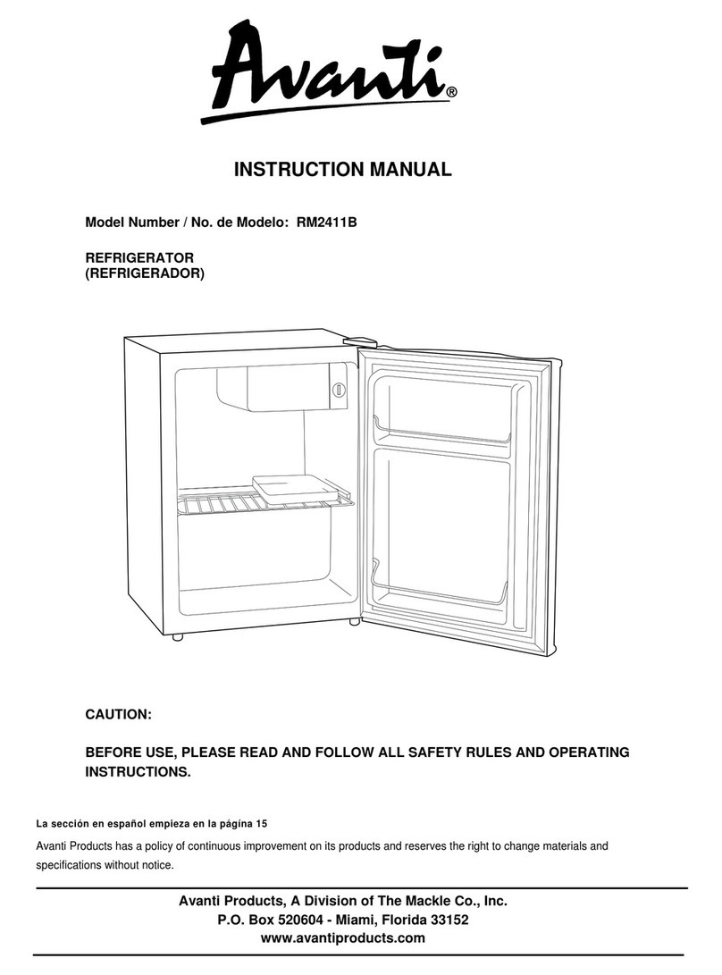 Avanti RM2411B User manual