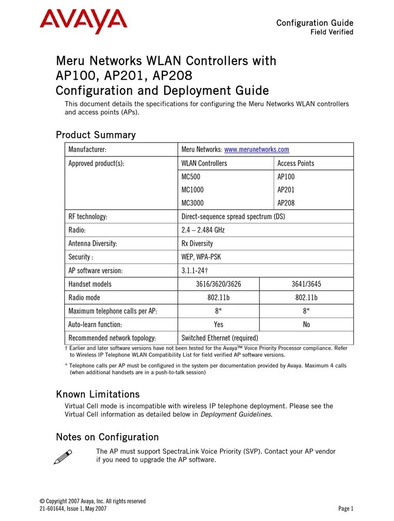 Avaya AP100 User manual