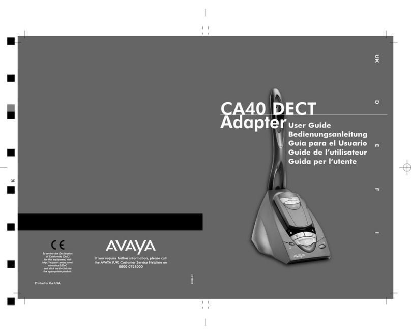Avaya CA40 user guide