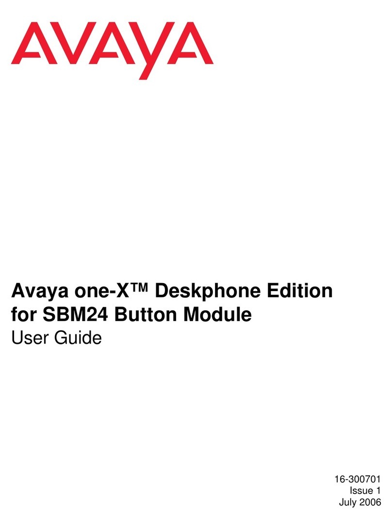 Avaya one-X Deskphone 16-300701 User manual