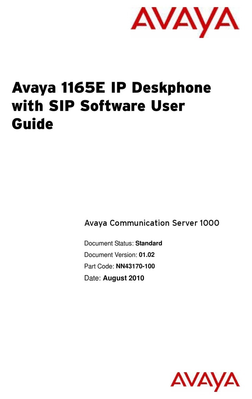 Avaya NN43170-100 User manual