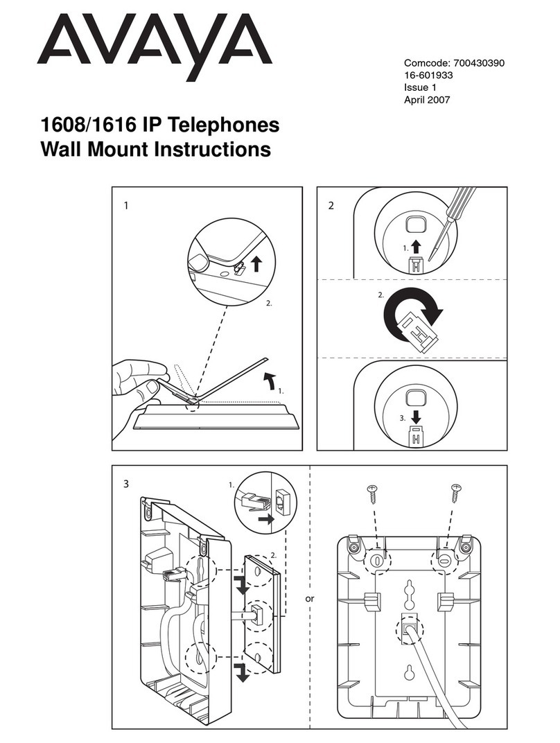 Avaya one-X Deskphone Value Edition 1608 User manual