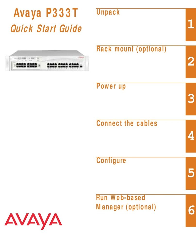 Avaya Cajun P333T quick start guide Avaya Cajun P333T quick start guide