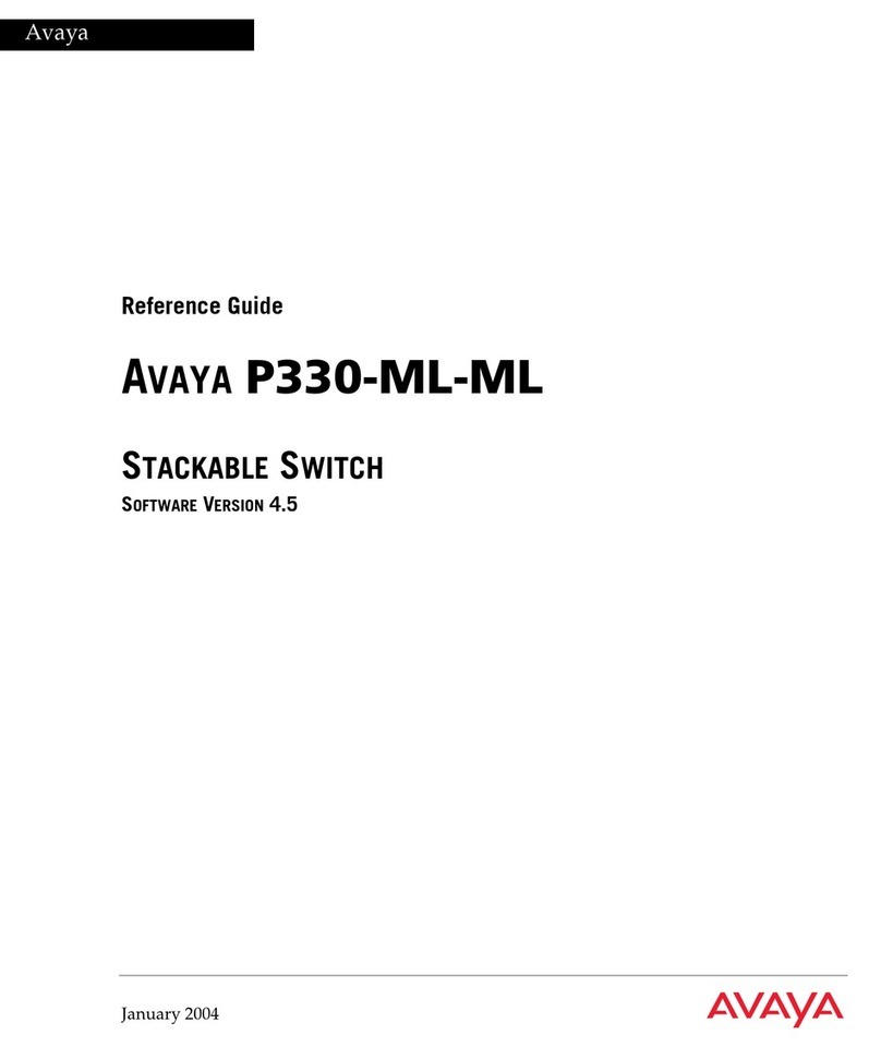 Avaya P330-ML-ML reference guide Avaya P330-ML-ML reference guide