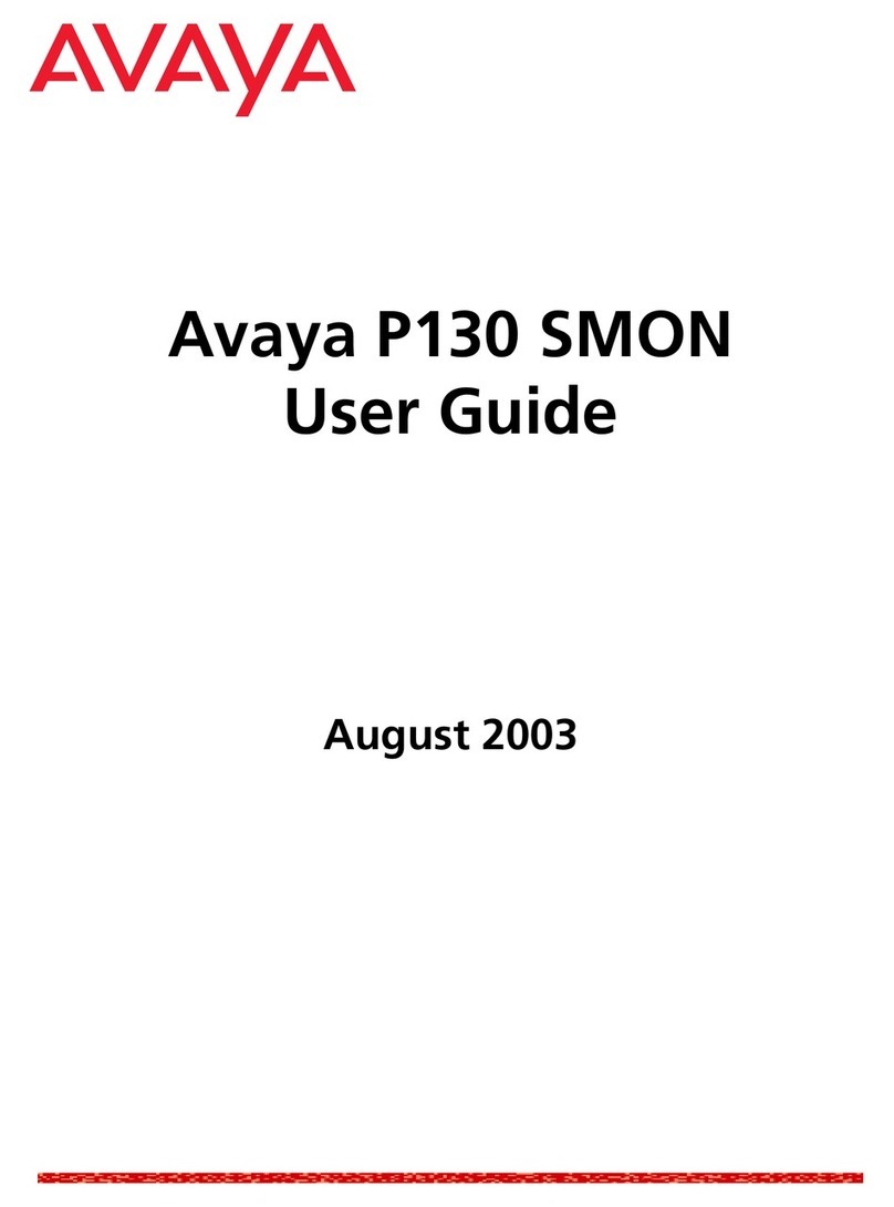 Avaya P130 SMON User manual