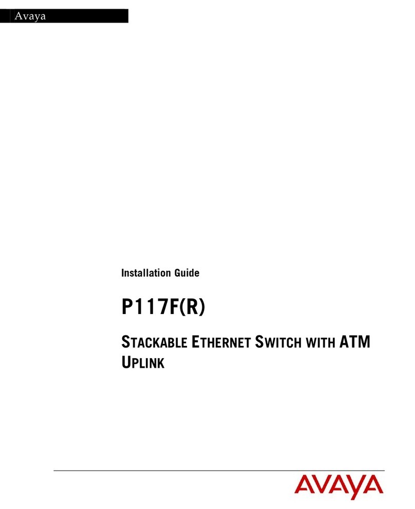 Avaya P117F(R) installation guide