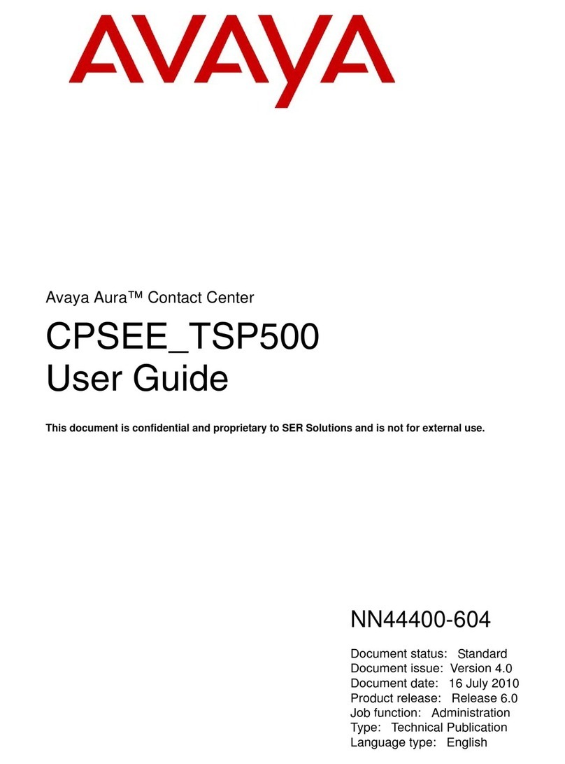 Avaya CPSEE_TSP500 user guide
