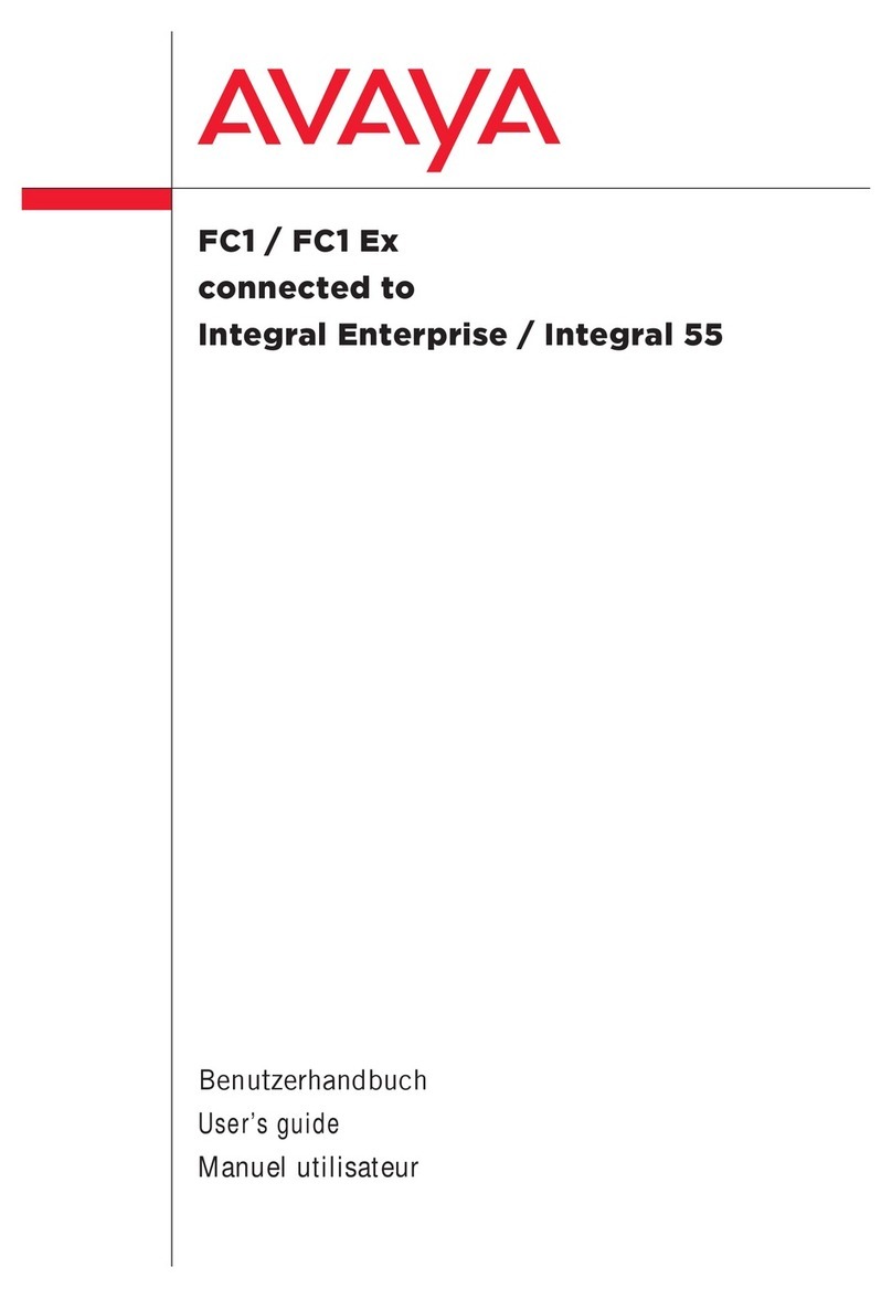 Avaya Integral 3 / 5 FC1 User manual
