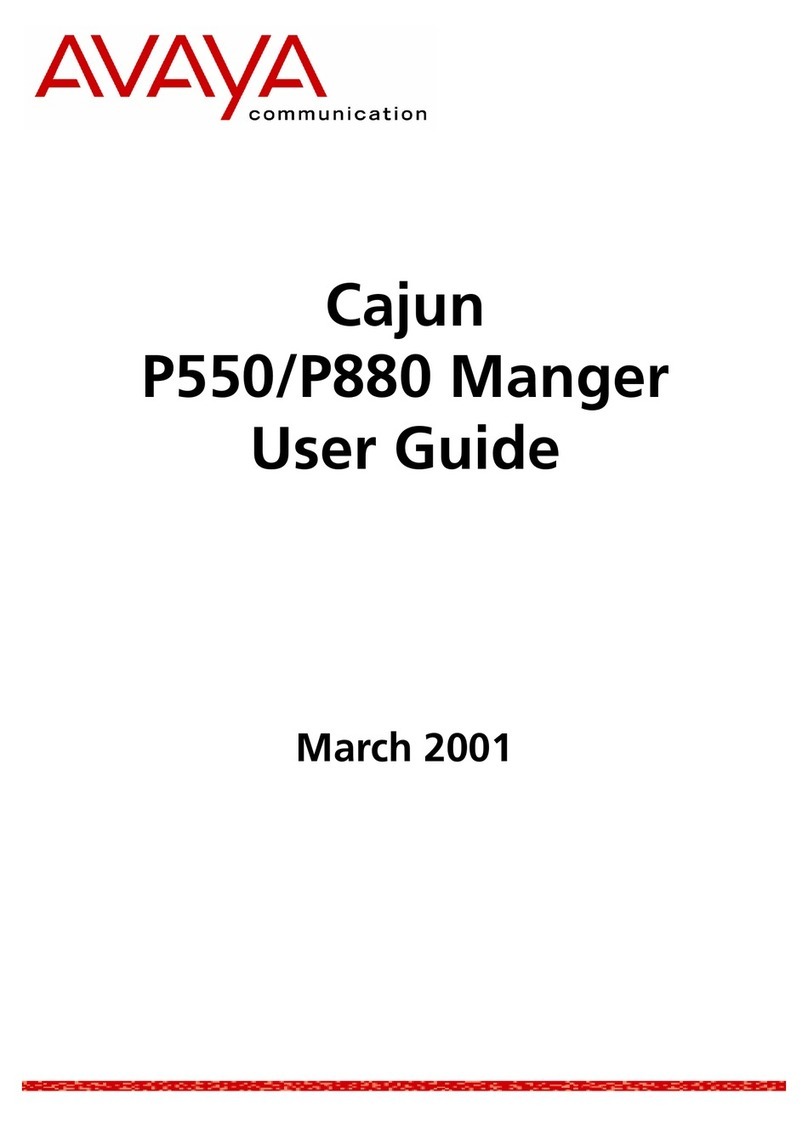 Avaya Cajun P550 Manager 5.1 User manual